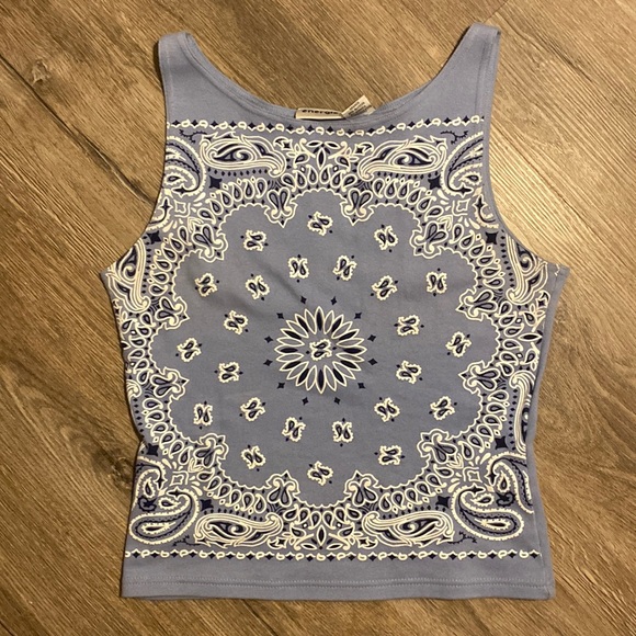 Energie Tops Vintage Y2k Energie Bandanna Western Country Hippie